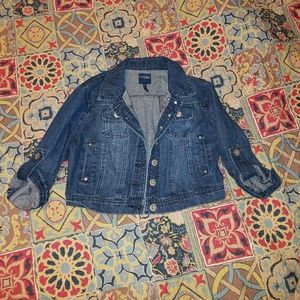 Cropped denim jacket